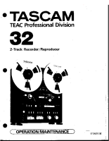 Tascam 32 - Owners Manual 